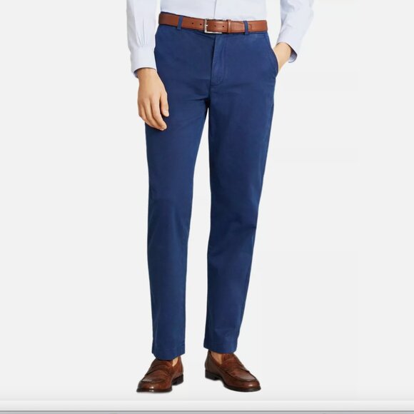 Brooks Brothers Other - Brooks Brothers Clark Fit Chino Pants Blue Straight Leg Trousers Cotton W34 L32